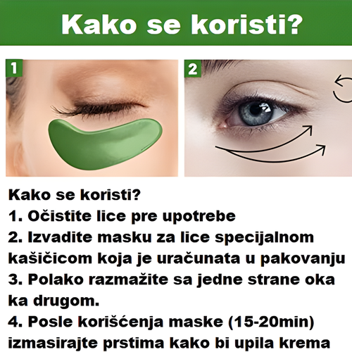 Maska za oči sa kolagenom od morskih algi | Maska za podočnjake 1 + 1 Gratis!